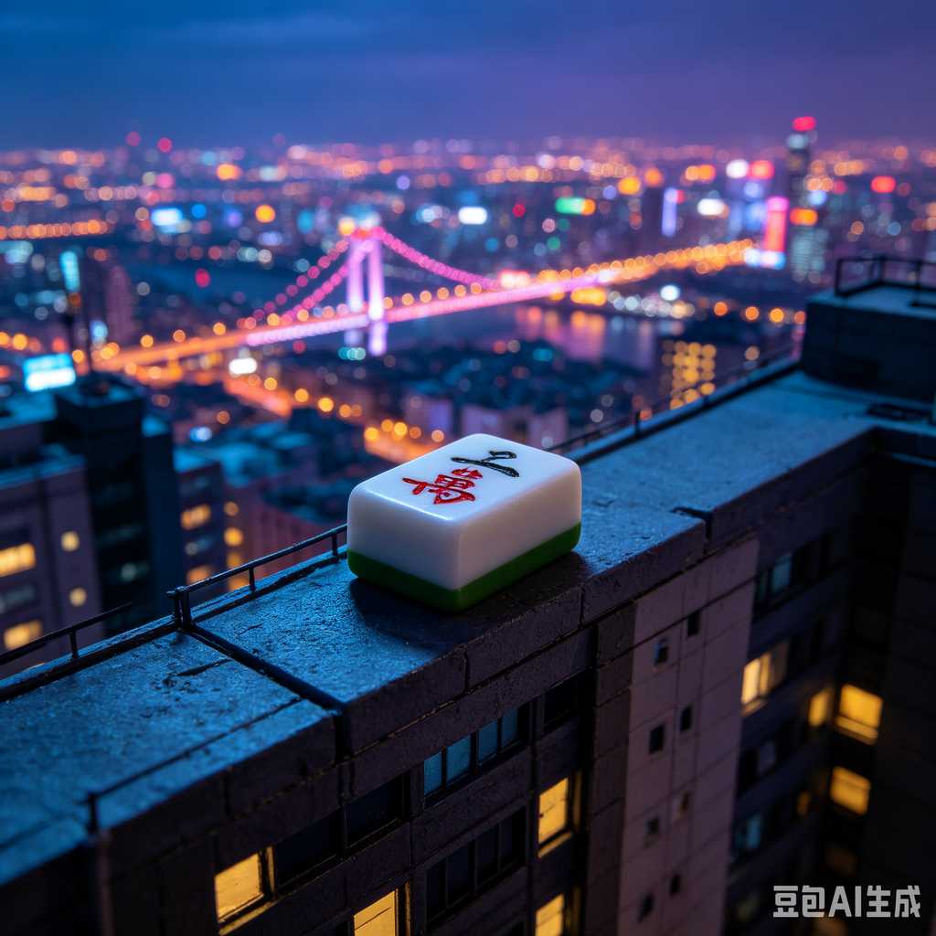 mini mahjong tiles keychain